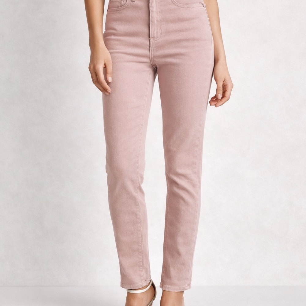 Zara High Rise Pink Jeans